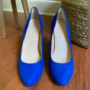 Jessica Simpson Blue Suede Pumps